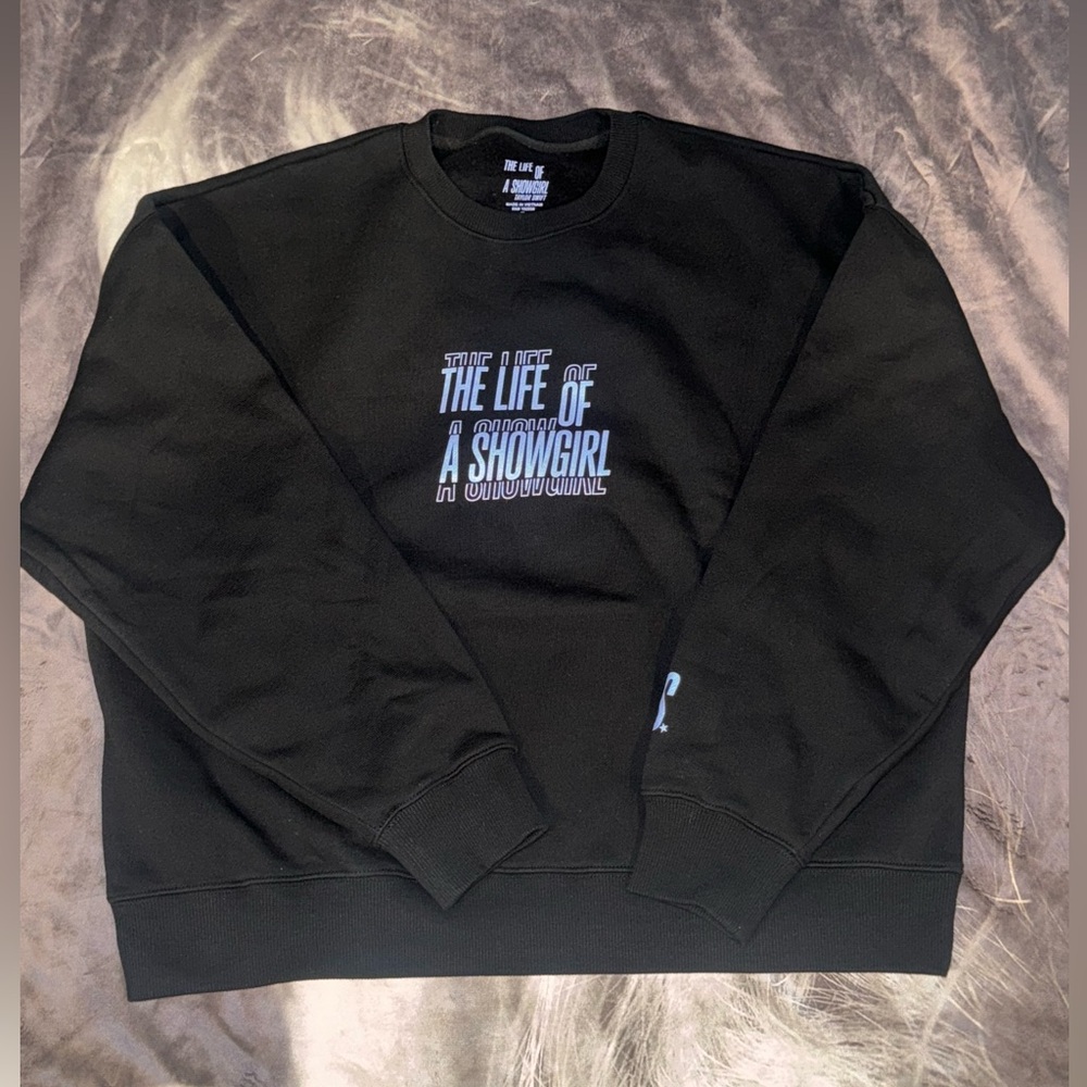 THE LIFE OF A SHOWGIRL FILM STRIP BLACK
CREWNECK SWEATSHIRT